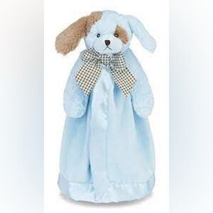 Bearington Baby Collection Waggles Blue Puppy Snuggler Lovey 15″ Tall